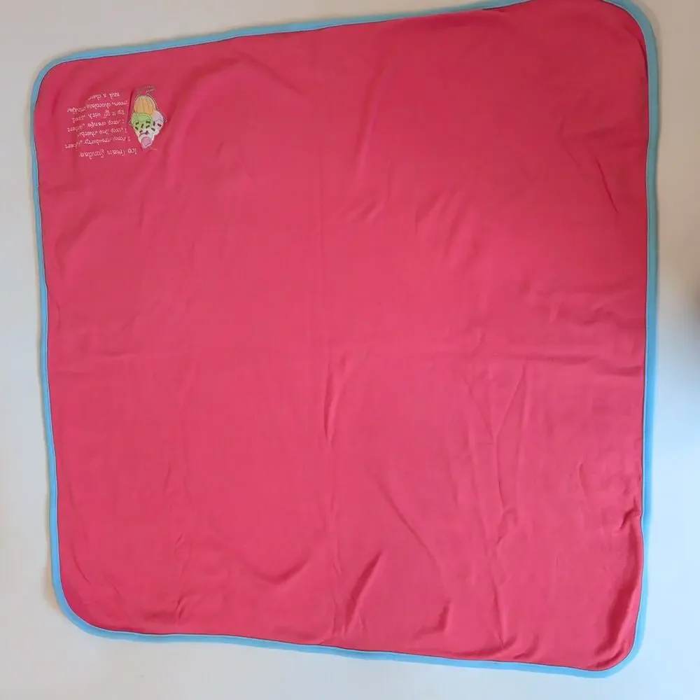 Vtg Gymboree Sweet Thing Ice Cream Sundae Baby Blanket Pink 100% Cotton 2006